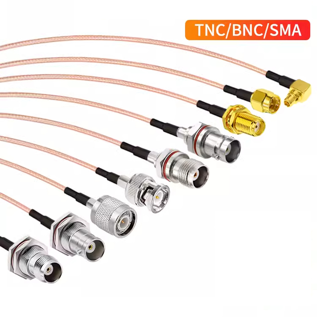 BNC TNC to SM a Adapter Cable WiFi Router Module RF Connection MMCX Extension Cable BNC Extension Cable Antenna