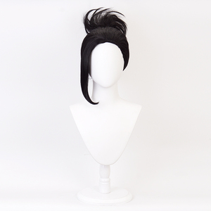 Pelucas de Cosplay Ainizi Sintéticas Cortas Negras de la <span class=keywords><strong>Serie</strong></span> <span class=keywords><strong>My</strong></span> <span class=keywords><strong>Hero</strong></span> <span class=keywords><strong>Academia</strong></span>, Personaje de YAOYOROZU MOMO, para Chicas - Product Image 3