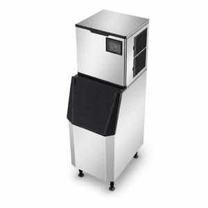 Máquina de Hielo Comercial de Acero Inoxidable, Enfriada por Aire, para Cafetería, Bar, Restaurante - Product Image 1