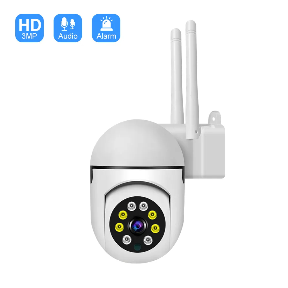 V380 Kamera Nirkabel 1080P Wifi PTZ Kamera CCTV Keamanan Penglihatan Malam Kamera Dalam Ruangan