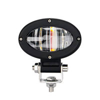 Luz de Advertencia LED de 12-80V, Roja y Azul, Haz de Seguridad para Montacargas, 30W, para Áreas de Peligro en Almacenes, Lámpara Indicadora de Seguridad para Tractores y Camiones