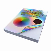 Papel Adhesivo Holográfico Impermeable Imprimible de Alta Calidad OEM ODM, Tamaño A4 de 8.5x11 Pulgadas, Duradero para Impresora de Inyección de Tinta