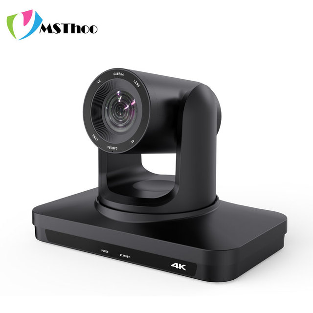 AI Tracking PTZ Camera 12X Optical Zoom IP Live Streaming SDI USB3.0 4K 30fps Supports for Church Worship Video Conference