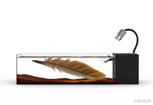 אקווריום מלבני גדול לתצוגה בחנות, מיכל דגים מזכוכית שקופה במיוחד לבית - Product Image 4