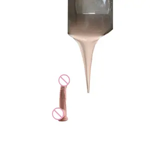 Borracha de silicone para dildo, cor de pele comestível, segura, cura de platina rtv2 para brinquedos de vagina