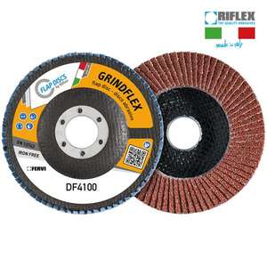 FERVI - DF4100.214 Grindflex Classic disque à lamelles plates en aluminium doré et oxyde-EAN 8012667298500 ABRASIVES - Product Image 1