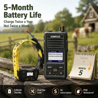 Radio longue portée haute puissance 5W avec GPS BeiDou, collier pour bétail pour la patrouille des fermes montagneuses