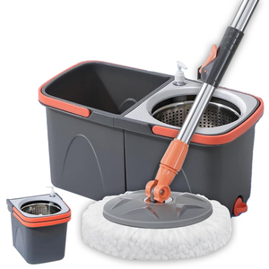 <span class=keywords><strong>Serpillère</strong></span> auto-nettoyante Magic Spin avec rotation à 360° °   Seau rotatif avec séparation des eaux usées pour un nettoyage des sols sans effort - Product Image 1