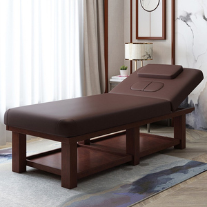 Camilla de Masaje de Lujo de Alta Gama en Madera Maciza para Tratamientos Faciales y de Pestañas Uso en Gimnasio y Salón Cama de Belleza Cómoda y Ajustable al por Mayor - Product Image 4