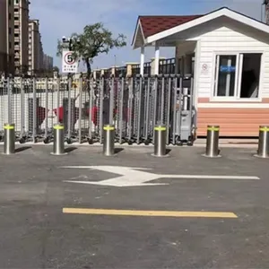 Chiến binh có thể thu vào thủy lực tự động tăng đường lái xe đường bollards với ứng dụng ánh sáng từ xa contr giá