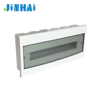 Boîte de distribution d'alimentation JINHAI AE-22 à 22 voies pour disjoncteurs MCB/MCCB, panneau électrique intérieur en plastique/métal, protection IP30