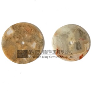 Steen horloge wijzerplaten, crazy agaat wijzerplaten voor maken horloges 21mm - Product Image 5