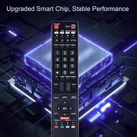 Control Remoto Universal de Repuesto GB118WJSA Compatible con Televisores Sharp GB172WJSA GB004WJSA GB005WJSA GA890WJSA GB105WJSA GA935WJSAE