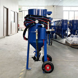 DB 100L Chariot <span class=keywords><strong>mobile</strong></span> portable industriel Sableuse de brunissage automatique sans poussière avec nettoyage manuel - Product Image 4