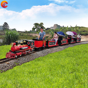 Nước vui chơi giải trí công viên Rides người lớn trẻ em trẻ em điện theo dõi <span class=keywords><strong>Train</strong></span> hơi nước đầu máy trên đường ray cho bán - Product Image 5
