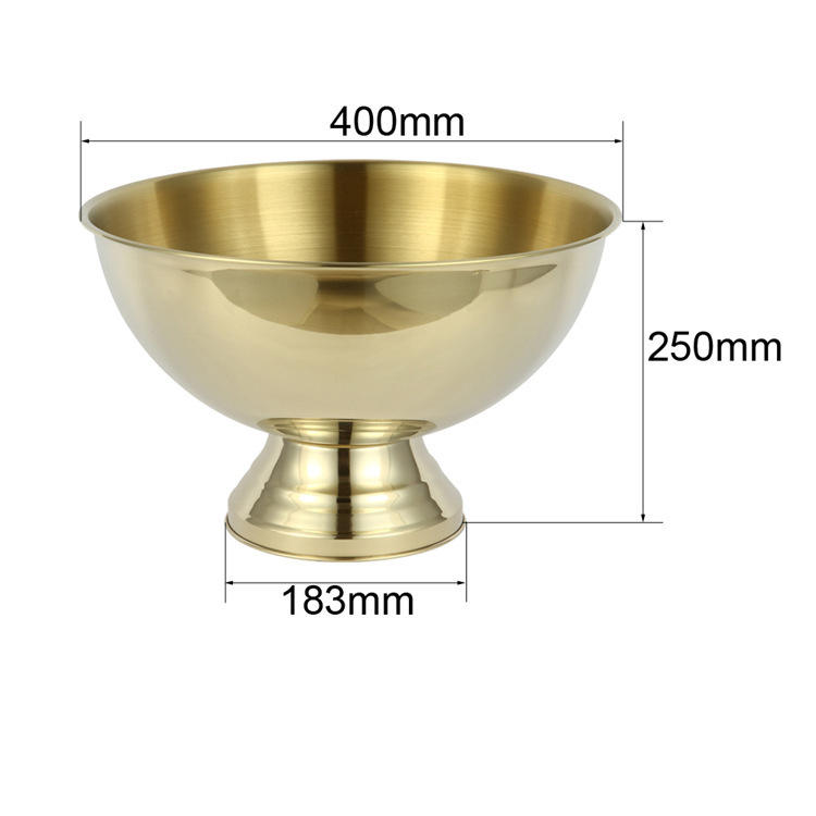 Champagne bowl gold color