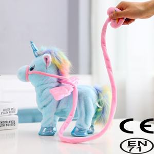 Le commerce extérieur a frappé Instagram licorne corde ange cheval poupée marchant et chantant électrique en peluche jouet cadeau pour enfants - Product Image 3