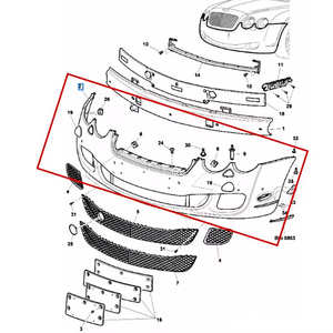 Protezione universale per paraurti anteriore 3 w5807217ac per parti di ricambio Bodykit di aggiornamento a 2009 2013 <span class=keywords><strong>Bentley</strong></span> - Product Image 5