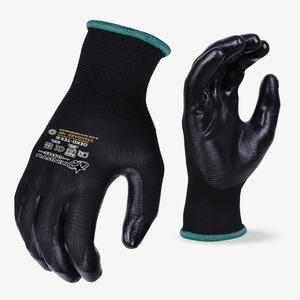 XINGYU fábrica al por mayor de alta calidad de calibre 13 guantes de nitrilo negro de poliéster impermeable antideslizante trabajo seguridad guantes de nitrilo - Product Image 2