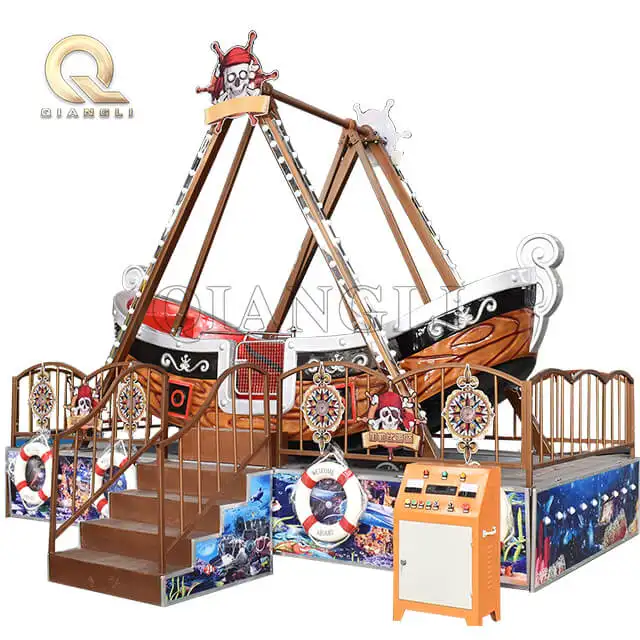 Indoor Playground Small Pirate Ship Amusement Park Rides Mini Pirate Ship Kiddie Ride