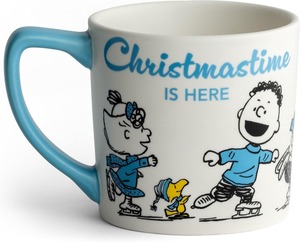 DaySpring P eanuts Christmastime is Here Tasse en céramique 14oz Bleu tasse à thé en céramique de haute qualité pour la décoration intérieure de café au lait - Product Image 1