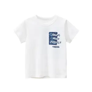 Nieuwe Productideeën 2024 T-Shirt Kids Nieuw Product Gouden Leverancier Effen T-Shirt Kids T-Shirts