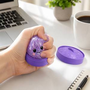 Southpeak Mochi Hand Therapy Squishy Factory Outil <span class=keywords><strong>de</strong></span> soulagement <span class=keywords><strong>de</strong></span> l'anxiété pour le soutien du TDAH et <span class=keywords><strong>de</strong></span> l'<span class=keywords><strong>autisme</strong></span>, Jouet sensoriel scintillant en forme <span class=keywords><strong>de</strong></span> boulette - Product Image 3