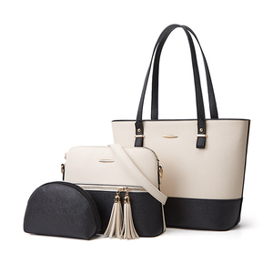 Set di Borse da Donna 3 in 1 di Alta Qualità con Logo Personalizzato, Popolare Borsa a Tracolla in <span class=keywords><strong>Pelle</strong></span> PU, Set di Borse a Mano e a Spalla per Donne - Product Image 2