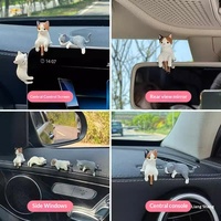 Super Niedliche Schlafende Katze Armaturenbrett-Dekoration Legierung Auto-Bildschirm & Mittelkonsolen-Display Kleine Ornamente Cartoon für Frauen