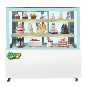 European Style Pastry Acrylic Refrigerated Cake Display Case For Bakery Stands Showcase Cabinet With Defroster