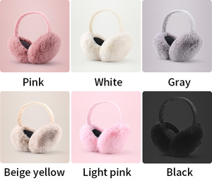 GOLOVEJOY DEZ22 उच्च गुणवत्ता ठंड सर्दियों दिल से कान Muffs कस्टम फैशनेबल ऊन कान गरम कानों को छिपानेवाले हिस्सा - Product Image 5