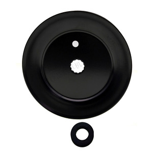 Polea de husillo 756-04216 OD 5 3/8 pulgadas negra para piezas de cortacésped A10172 - Product Image 1