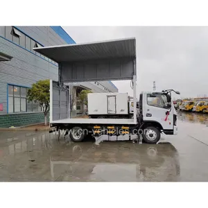Dongfeng dfac 4x2 seitlicher Öffnungs typ Wings pan Box Wing Van Truck