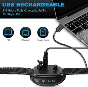 Collares antiladridos para perros, collar recargable para ladridos de perros con pitido vibrador, Dispositivo disuasorio para dejar de ladrar perros - Product Image 5