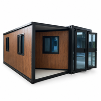 Kit de maisonnette portable moderne de 20 pieds, conception personnalisée pour villa résidentielle autonome