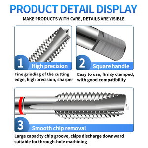 Grifo <span class=keywords><strong>de</strong></span> orificio pasante combinado T2829, M2, M3, M4, M5, M6, M8, M10, M12, M16, M18, M20, M30, procesamiento <span class=keywords><strong>de</strong></span> aleación <span class=keywords><strong>de</strong></span> acero inoxidable, aluminio, fundición <span class=keywords><strong>de</strong></span> hierro, para uso en el exterior - Product Image 6
