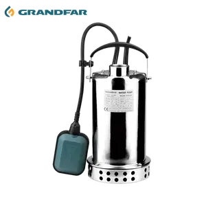 Grandfar GPS Cast iron water distribution aluminum submersible water pump electric high-voltage copper wire motor water pump