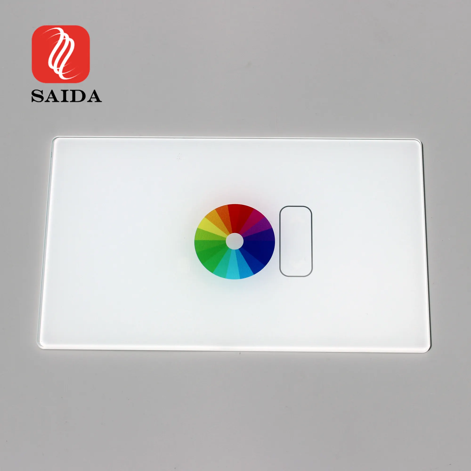 OEM Custom 3mm Colorful UV Printing Socket Wall Switch Tempered Glass Panel with Digital Art Design