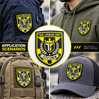 Patchs TPU personnalisés en gros, motif écusson à carreaux, à coudre, avec logo personnalisé pour vestes bomber, vêtements urbains et articles vestimentaires