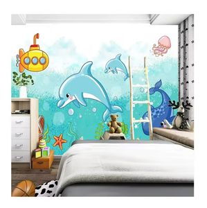 Mural Papel tapiz para habitación de niños Superhéroe Dormitorio Fondo Papel tapiz Kindergarten Superman Mural - Product Image 5