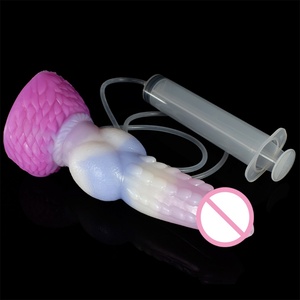 YOCY Enorme Dildo de Fantasía con Forma de Pene Animal y Función de Eyaculación para Mujeres y Hombres, Nudo de Lobo, Tapón Anal de 7CM, Estimulador Vaginal y de Próstata, Sex Shop - Product Image 4