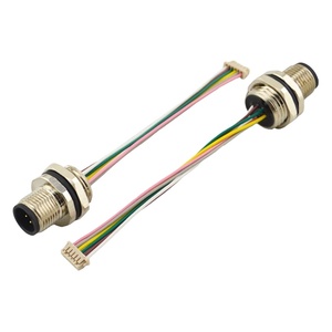 IP67 M12 12 Pin Nam Bảng Điều Khiển Gắn Kết Nối Với Hirose 12 Pin Kết Nối - Product Image 3