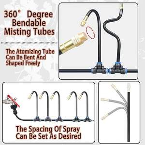 Kit d'irrigation goutte à goutte 1/2 pouce, système micro-pulvérisateur universel, raccord rapide, automatisation d'arrosage de jardin - Product Image 3