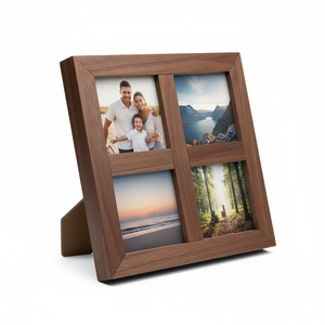 Thủ công thân thiện với môi A4 4 lưới khung ảnh đa-hình ảnh hiển thị đứng sồi tự nhiên Máy tính để bàn trang trí nội thất gia đình Chân Dung Bộ sưu tập - Product Image 2