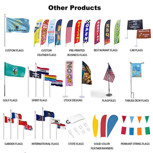 Bandiera Personalizzata 3x5ft <span class=keywords><strong>One</strong></span> <span class=keywords><strong>Piece</strong></span> in 100% Poliestere Stampata Digitalmente Fronte-Retro per Promozione - Product Image 3