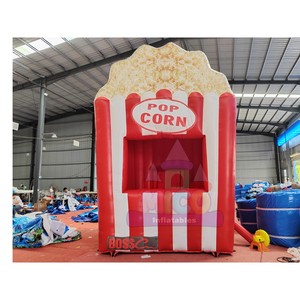 Château gonflable sur <span class=keywords><strong>le</strong></span> thème du pop-corn avec stand à collations et toboggan pour la promotion de festivals culinaires et de cinémas - Product Image 1