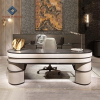 Ensemble de chaise de bureau de direction de luxe, unique, durable, moderne, en cuir véritable