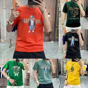 2024 summer new printed T-shirt cotton-padded teenager street top wholesale