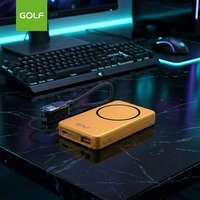 Batterie externe portable magnétique sans fil personnalisée Li-Polymère PD 20W à charge rapide 5000mAh ultra-mince avec câble