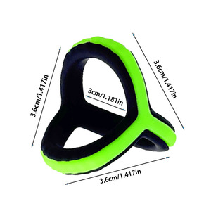 Ensemble d'anneaux péniens en silicone à serrage réglable, pour une érection renforcée, jouet pour adultes conçu pour hommes ou couples - Product Image 4